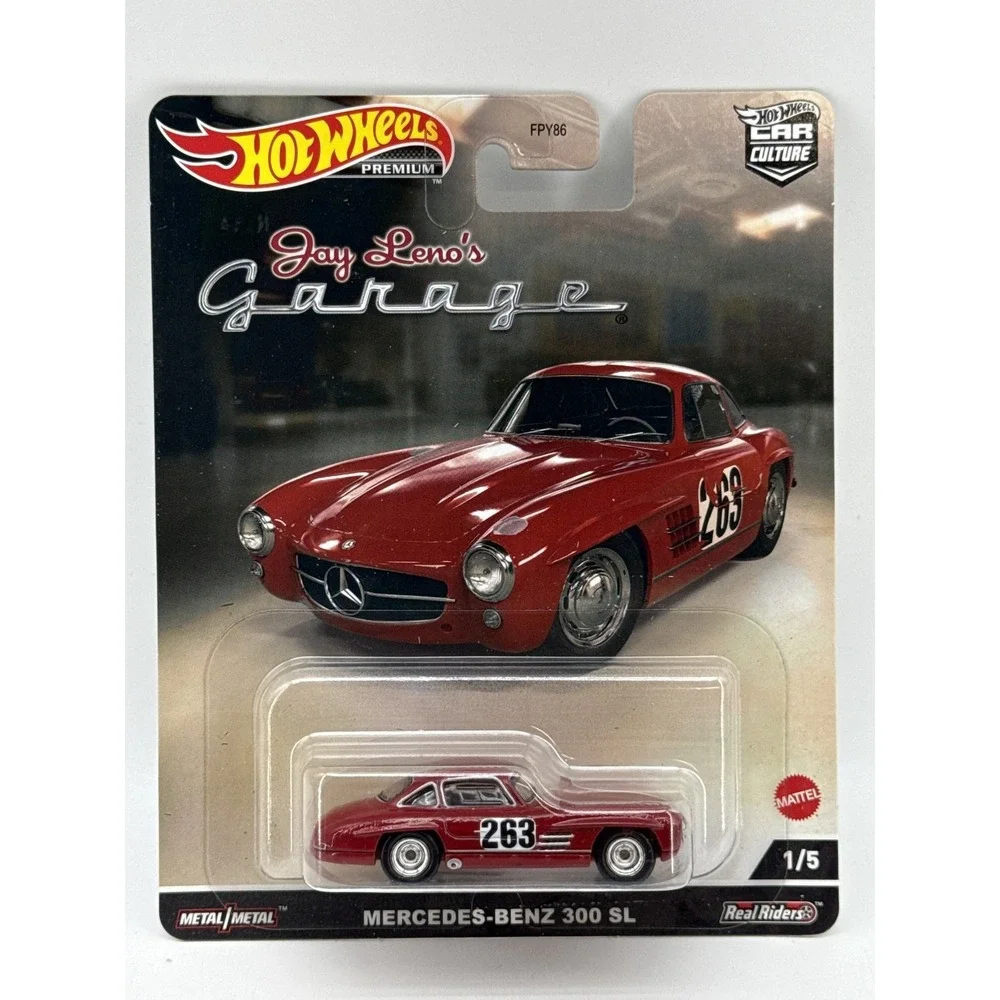 Hot Mercedes Benz Wheels Jay Leno's Garage 300 SL Diecast Car 1:64